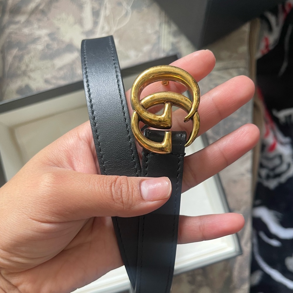 Gucci Marmont Black Belt